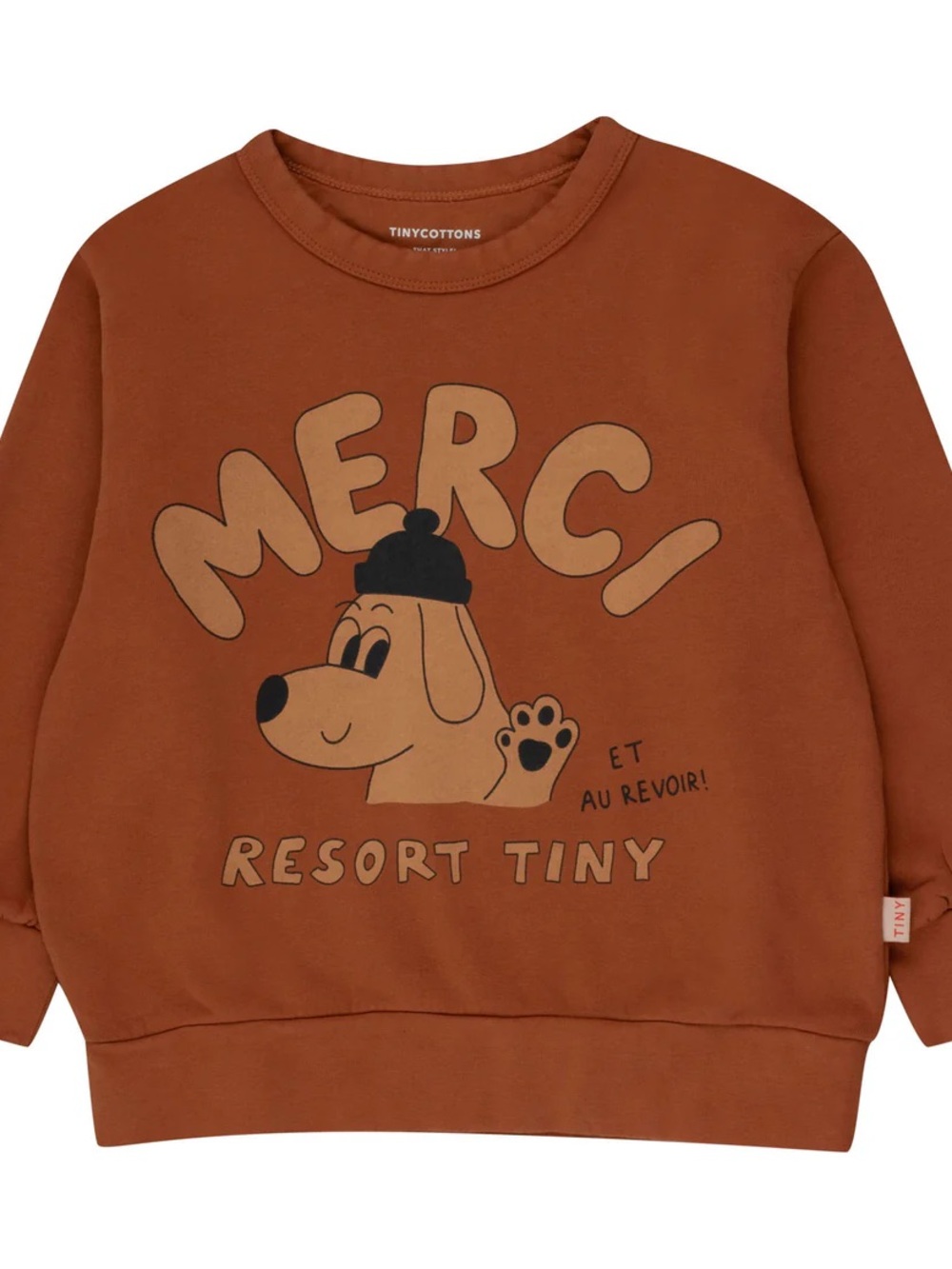 Tinycottons Brown Merci Sweatshirt